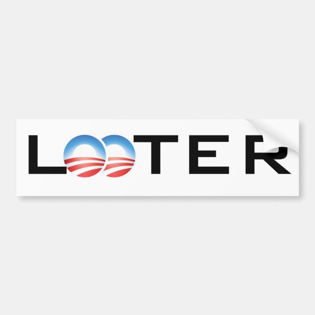 Obama Looter Bumper Sticker (Front)