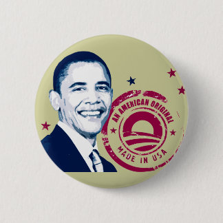 Obama - Made In USA 6 Cm Round Badge