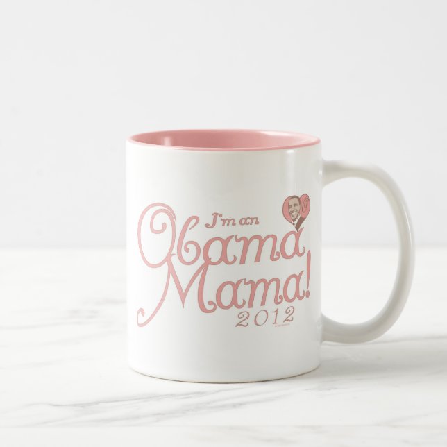 Obama Mama 2012 Gear Two-Tone Coffee Mug (Right)