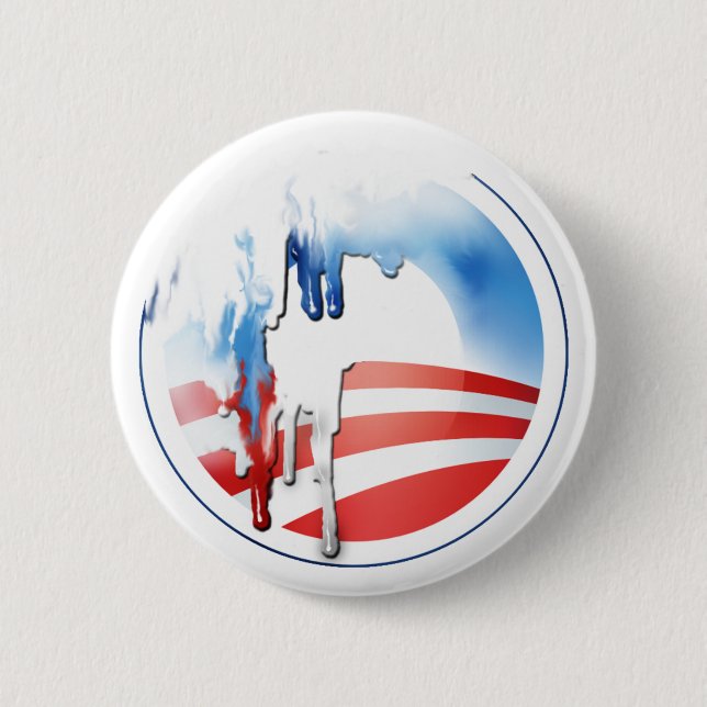 Obama meltdown button (Front)