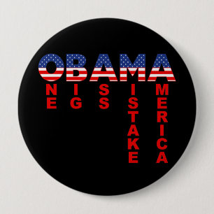Obama Mistake 1 10 Cm Round Badge