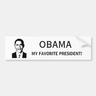 Obama - my favourite president bumper sticker