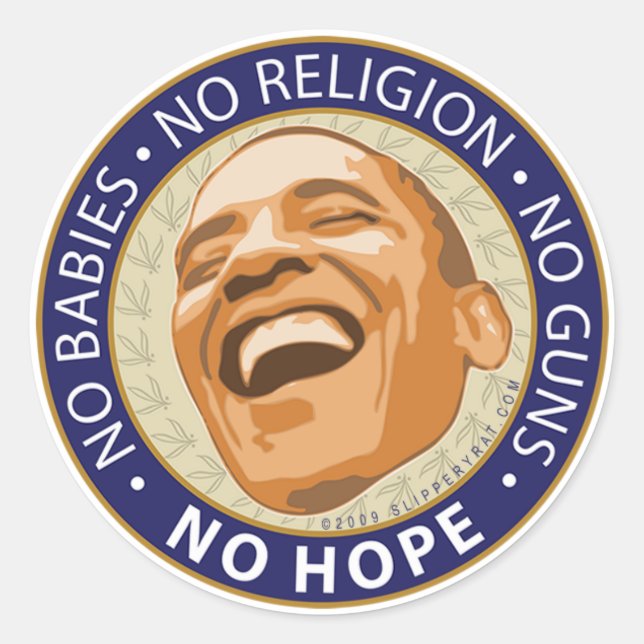 Obama “No Hope” Sticker (Front)