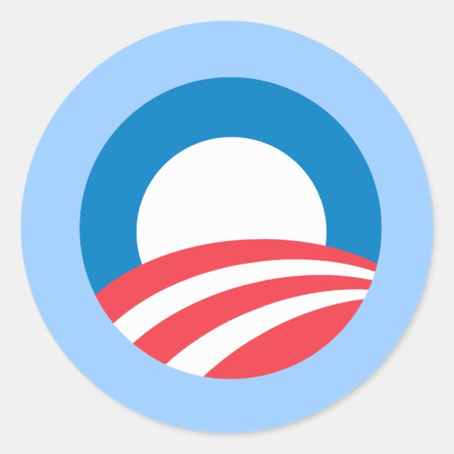 Obama O Classic Round Sticker (Front)