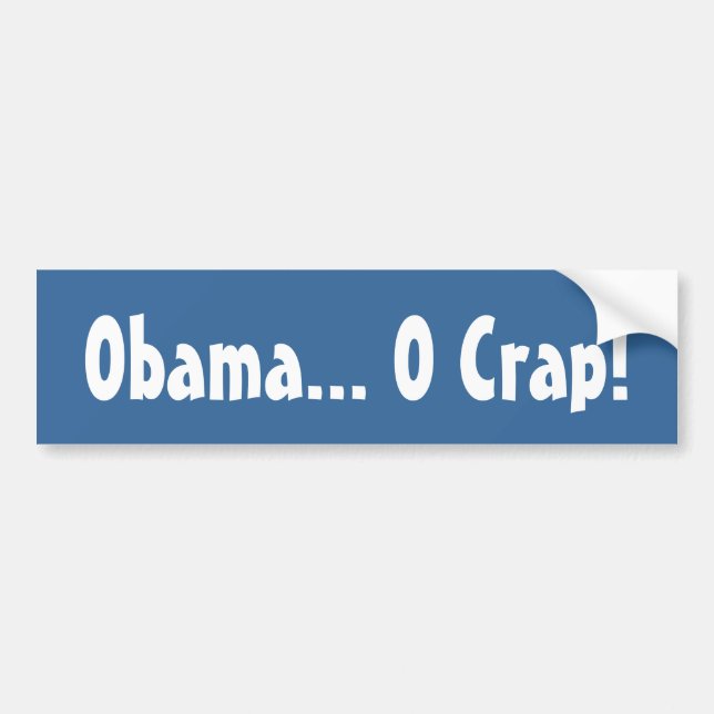 Obama... O Crap! Bumper Sticker (Front)