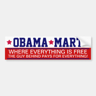 OBAMA - OBAMA MART BUMPER STICKER