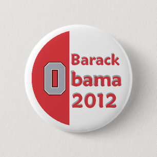 OBAMA OHIO 6 CM ROUND BADGE