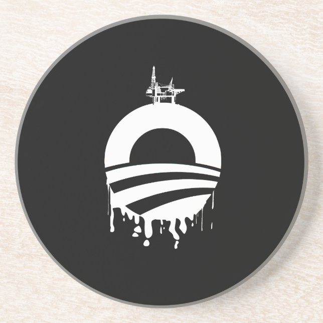 Obama Oil Rig Reverse Coaster (Front)
