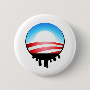 Obama Oil Spill BP 6 Cm Round Badge