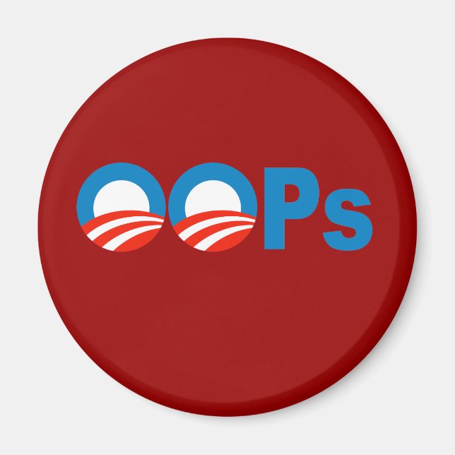 Obama oops magnet (Front)