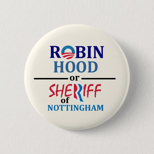 Obama or Romney 6 Cm Round Badge (Front)