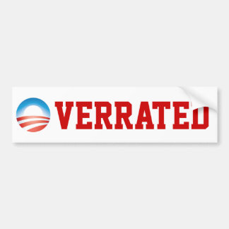 Obama Overrated Bumper Sticker