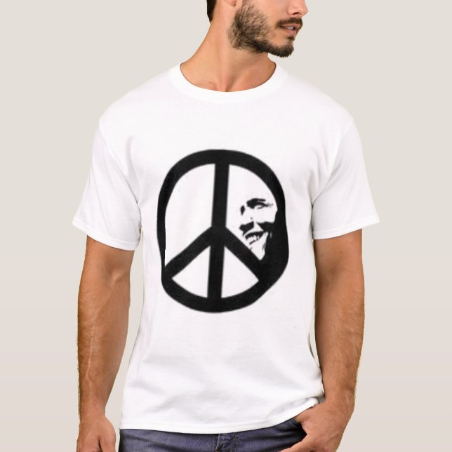 obama peace sign T-Shirt (Front)