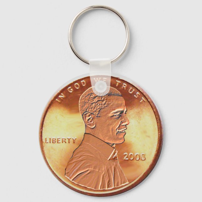 Obama Penny Keychain (Front)