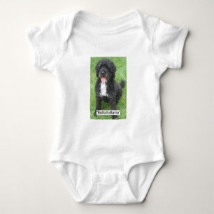 Obama Pet Portuguese Water dog Baby Bodysuit