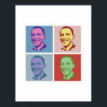 OBAMA POP ART -.png Poster<br><div class="desc">PolitiClothes.com | Political Clothing for Everyone! Browse 100's of Political Humour Tees and Election Designs on T-shirts,  Bumper Stickers,  Hoodies,  Buttons,  Cards,  Mugs,  Posters,  and More!. FOLLOW US ONLINE @: SHOP: http://www.Politiclothes.com FACEBOOK: http://www.facebook.com/politiclothes TWITTER: http://www.twitter.com/politiclothes</div>
