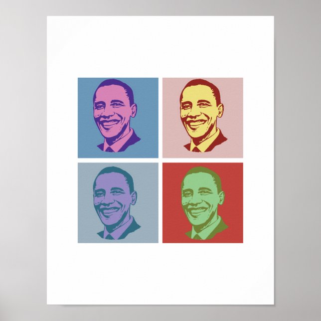 OBAMA POP ART -.png Poster (Front)