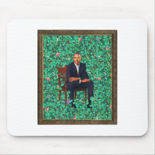 Obama Portrait Tee _1 Mouse Pad