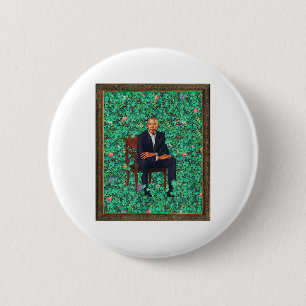 Obama Portrait Tee  6 Cm Round Badge