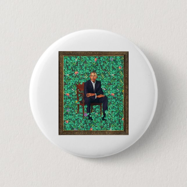 Obama Portrait Tee  6 Cm Round Badge (Front)