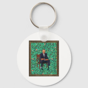 Obama Portrait Tee Key Ring