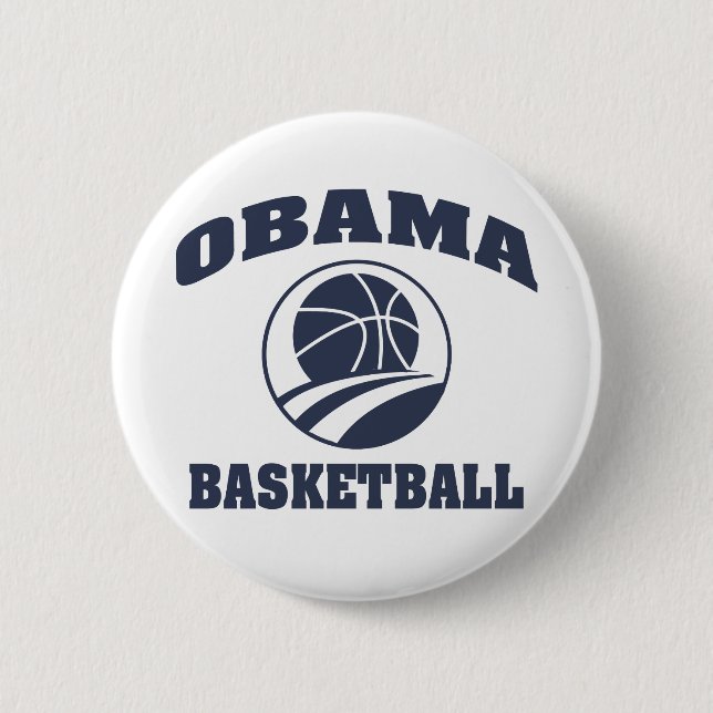 Obama premium basketball button (Front)
