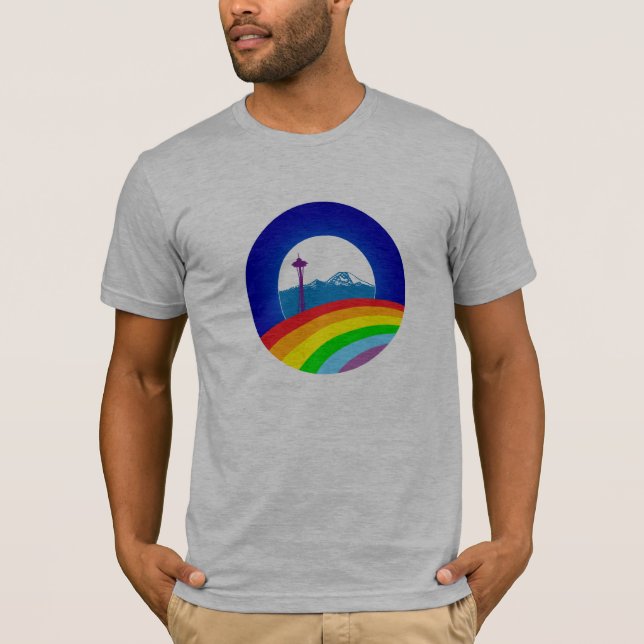Obama Pride, Ltd Edition Seattle Shirt, Grey T-Shirt (Front)