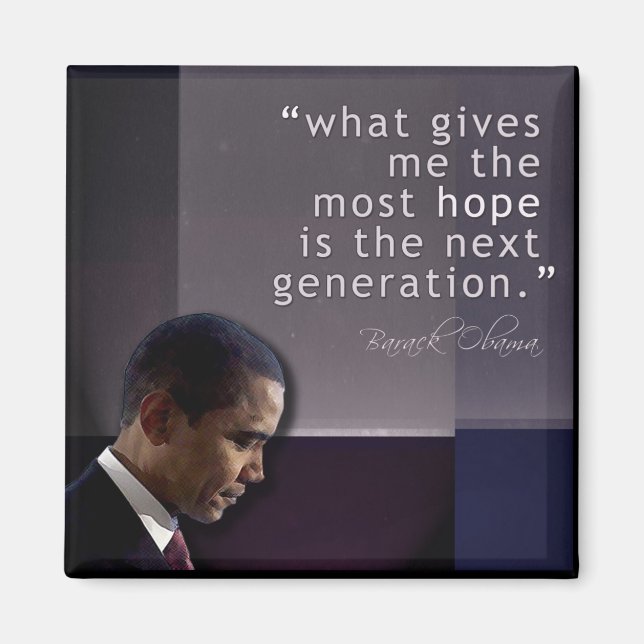Obama Quote Magnet (Front)