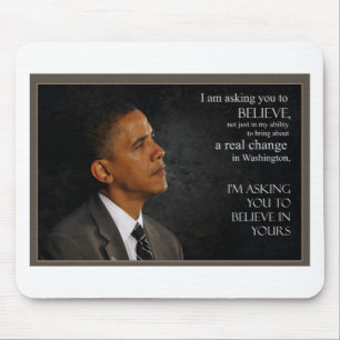 Obama Quote Mouse Pad