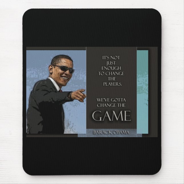 Obama Quote Mouse Pad (Front)
