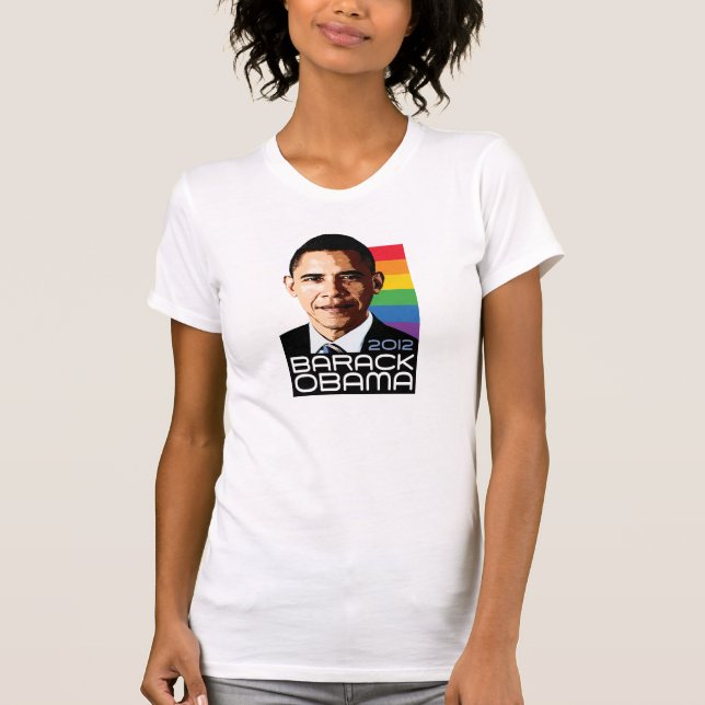 Obama Rainbow Pride T-Shirt (Front)