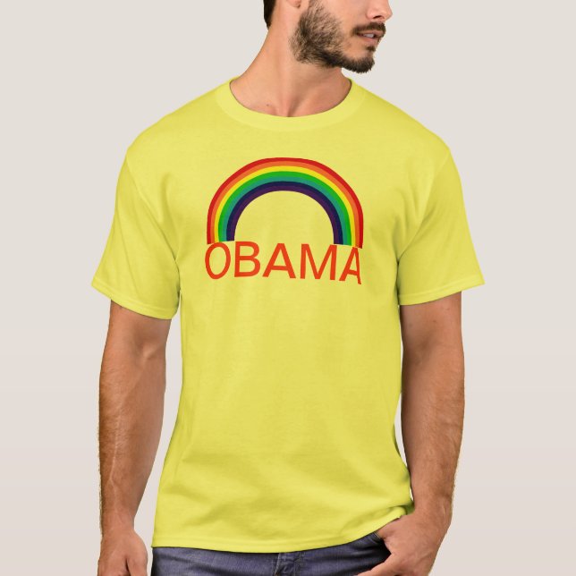 OBAMA RAINBOW T-Shirt (Front)
