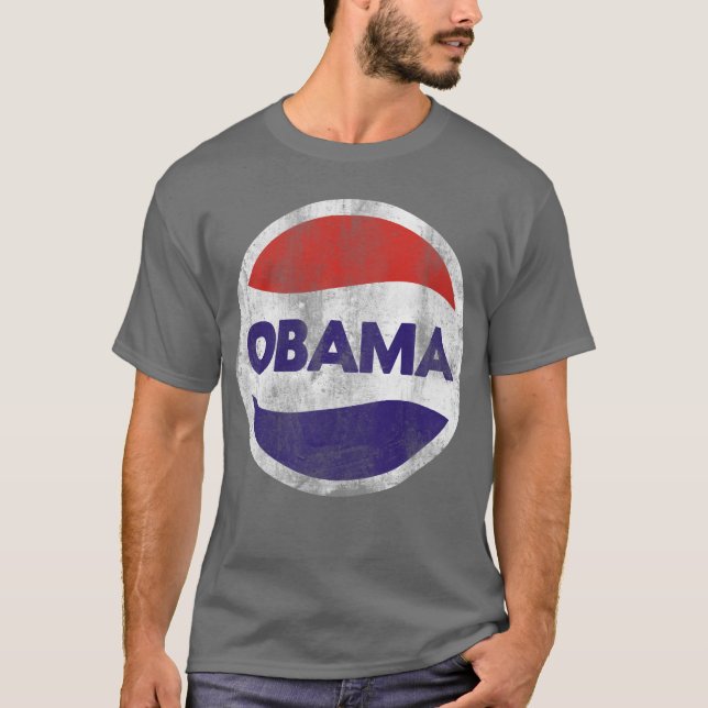 Obama Retro Distressed T-Shirt (Front)