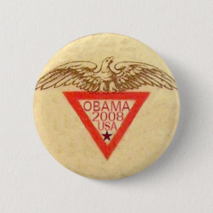 Obama Retro Eagle Button