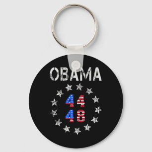 Obama Retro Vintage Us Flag Patriotic 2028 44 48 P Key Ring