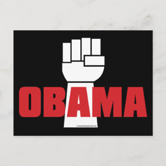 Obama Right On! Postcard