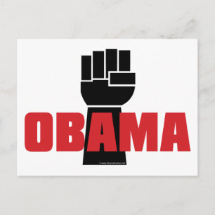 Obama Right On! Postcard
