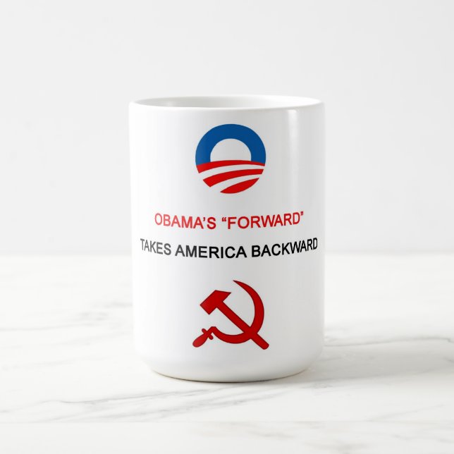 Obama’s “Forward” Takes America Backward - Mug (Center)