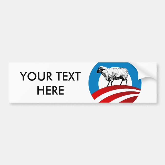OBAMA SHEEP BUMPER STICKER (Front)