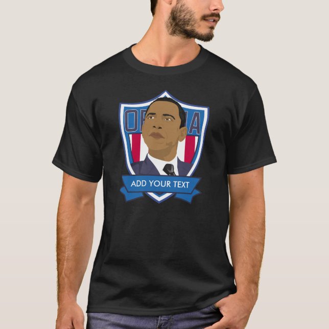 Obama Shield Customise T-Shirt (Front)