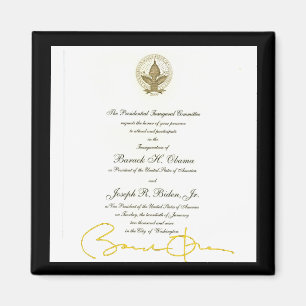 Obama signature official invitation magnet