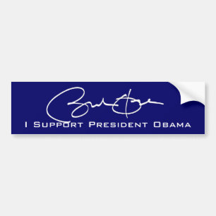 Obama Signature with text Bumper Sticker