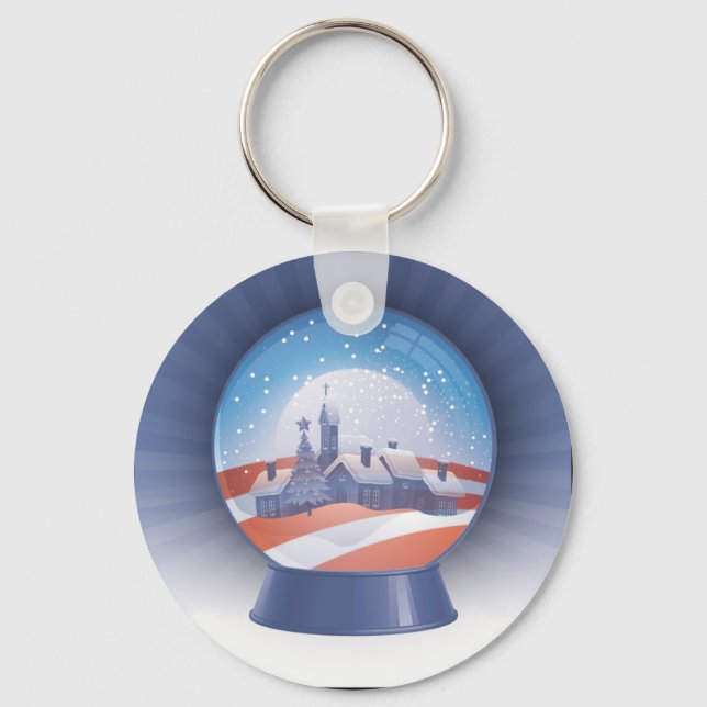obama snow globe key ring (Front)