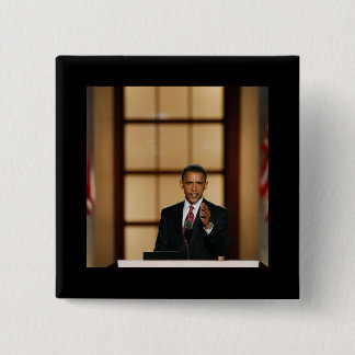 Obama-Speech 15 Cm Square Badge