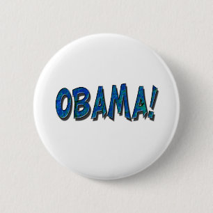 OBAMA SPLATTER  BUTTON
