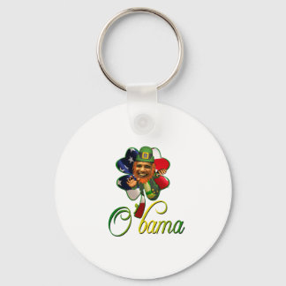 Obama St. Patrick's Day Spirit Key Ring