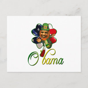 Obama St. Patrick's Day Spirit Postcard