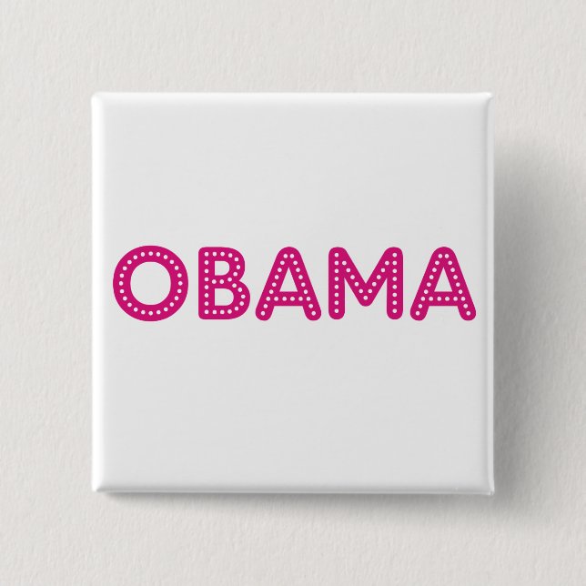 Obama Starry Lights Button (Front)