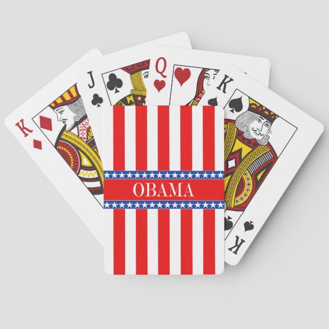 Obama Stars & Stripes Playing Cards (Back)