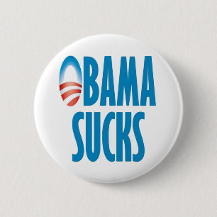 Obama Sucks 6 Cm Round Badge